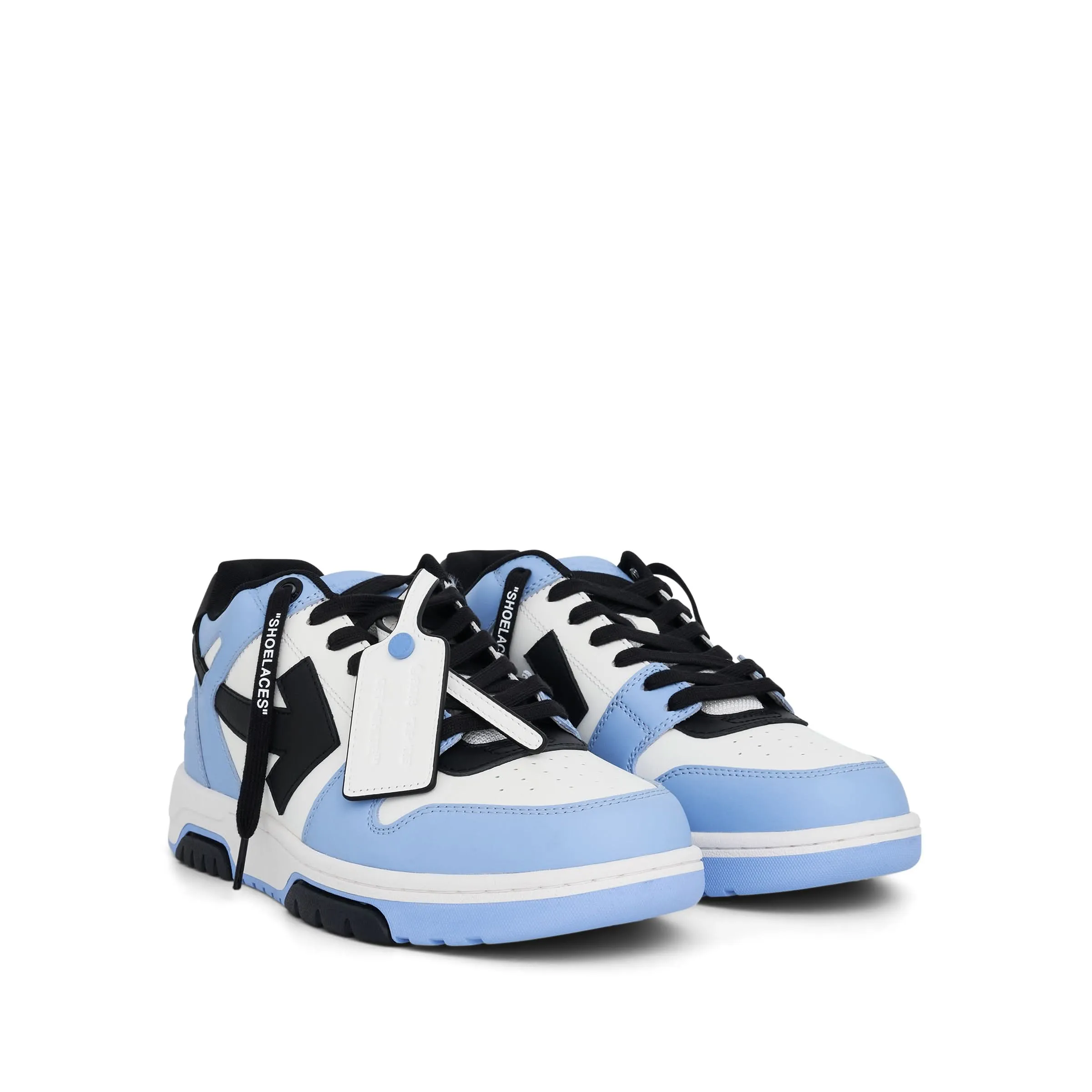 Out of Office Calf Leather Sneaker in Light Blue