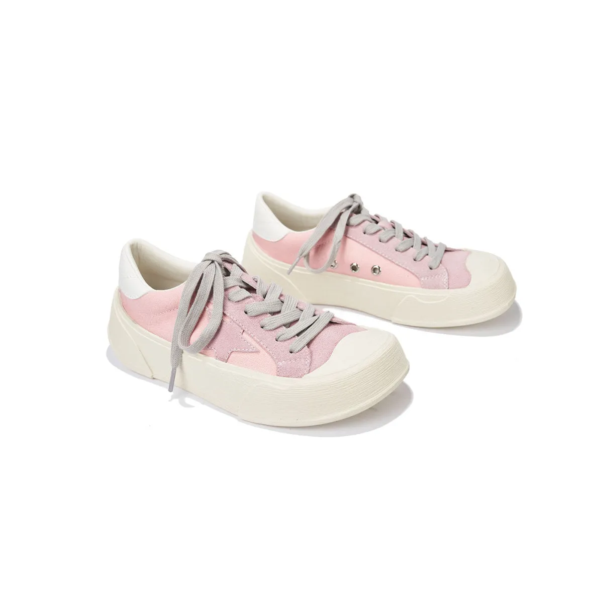 Pastel Star Canvas Sneakers