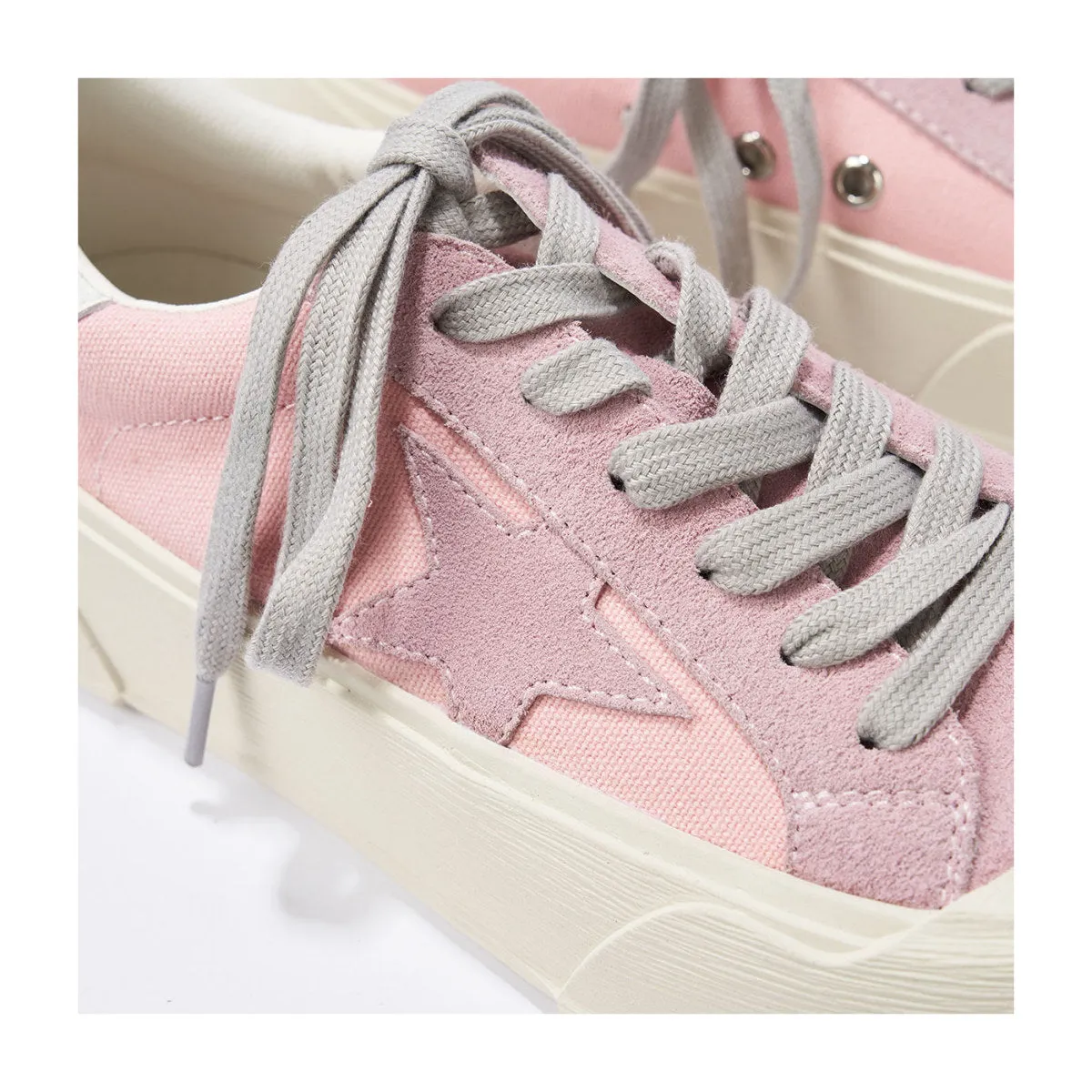 Pastel Star Canvas Sneakers