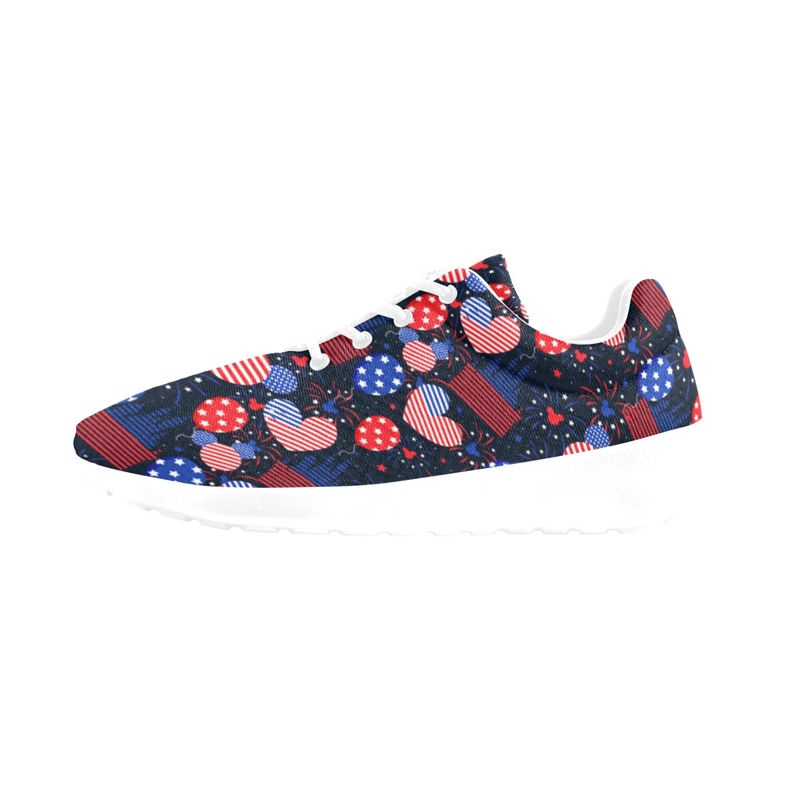 Patriotic Castles Women's Athletic Shoes