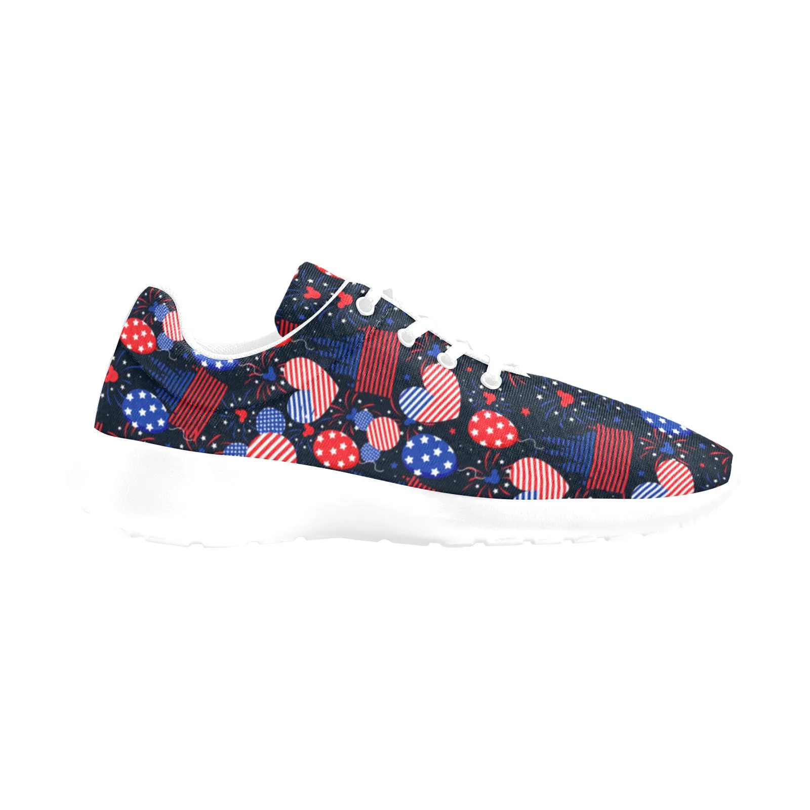 Patriotic Castles Women's Athletic Shoes