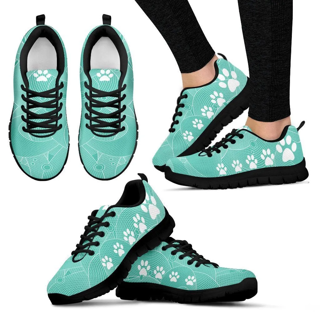 Pawprints Waves Women's Sneakers