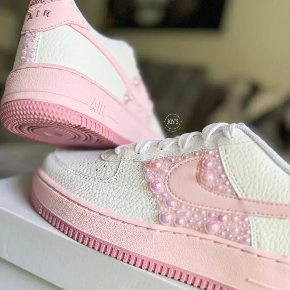 Pink Pearls Custom Air Force 1