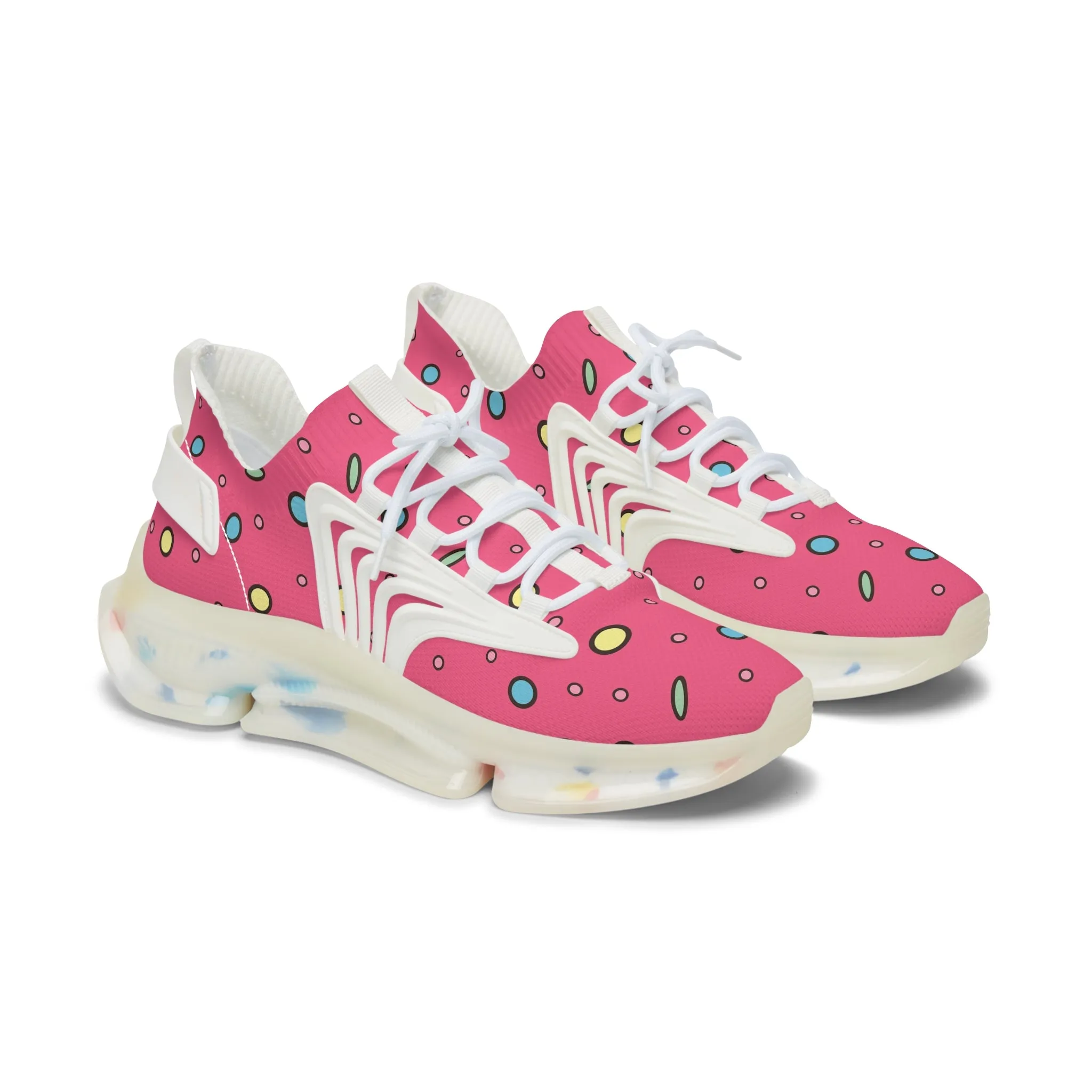 Pink Sprinkles Women's Mesh Sneakers