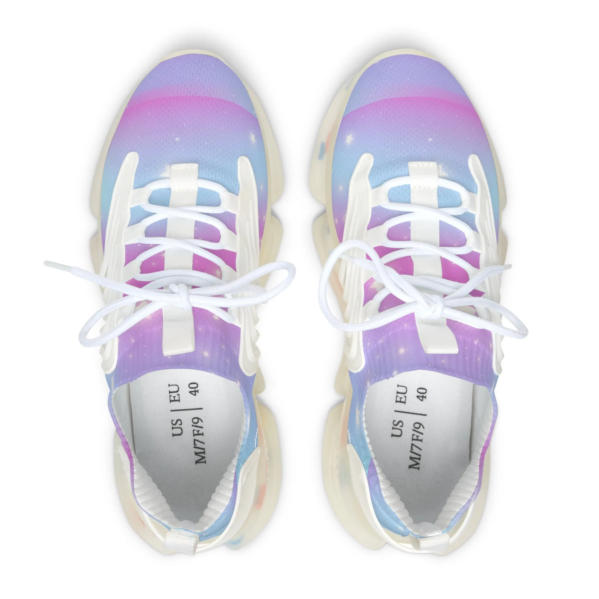 Pink Unicorn Sky Women's Mesh Sneakers