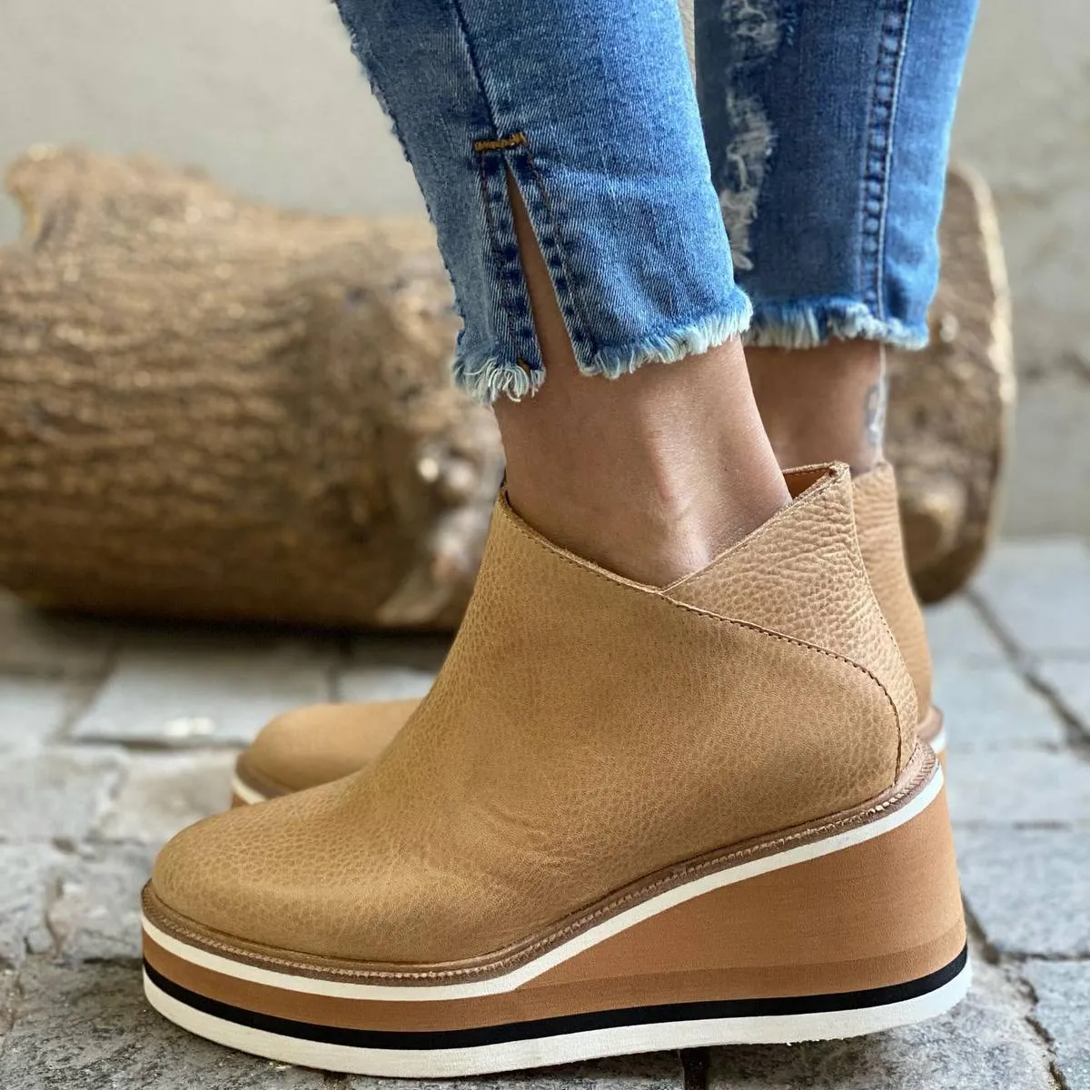 Premium Zipper Ankle Boots