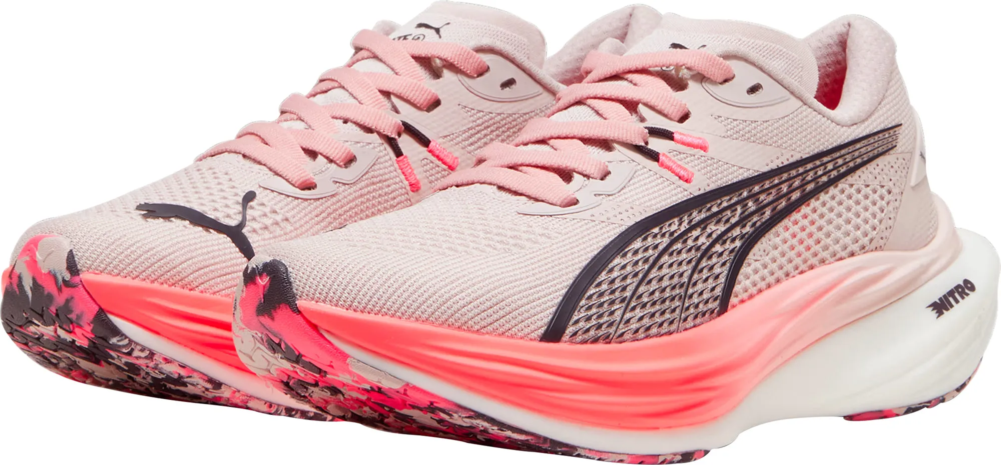 Puma Deviate Nitro 3 Womens Running Shoes - Pink