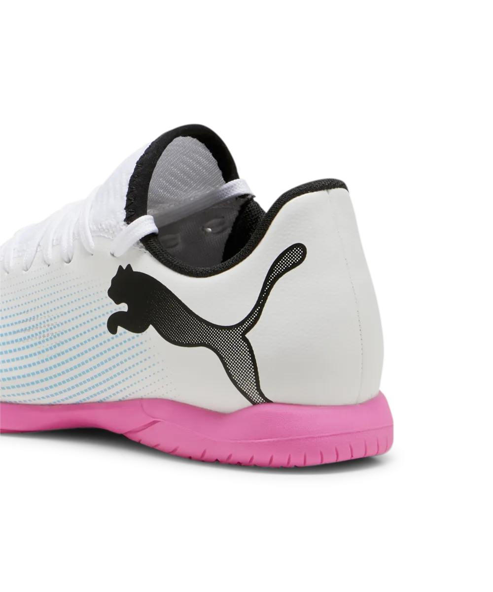 PUMA Future Play IT Junior Indoor Soccer Shoes 107739 01 WHITE/BLACK/PINK