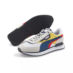 PUMA FUTURE RIDER DISPLACED  MEN - WHITE -SAILING BLUE