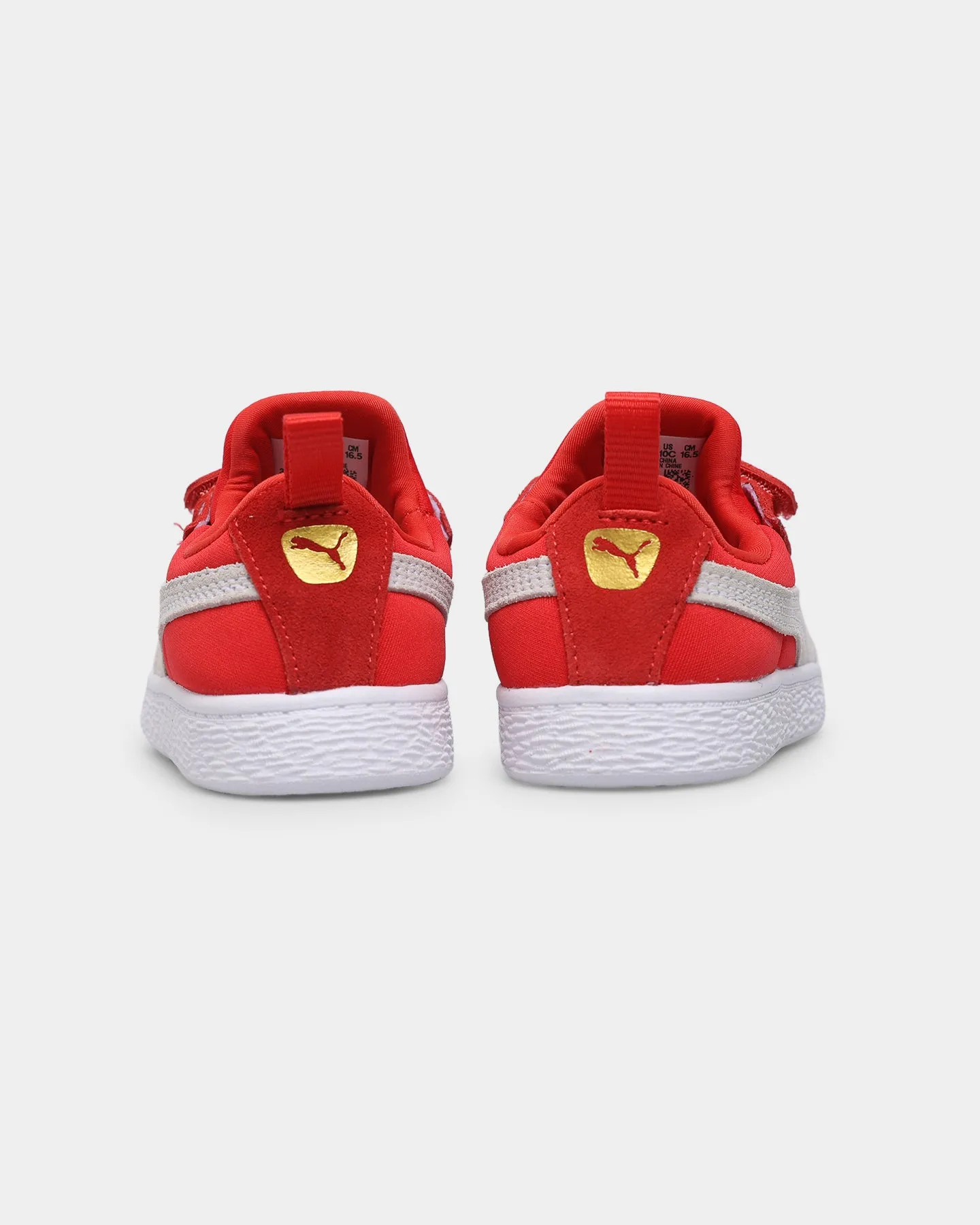 Puma Infant Suede Light Flex High Risk Red/Puma White