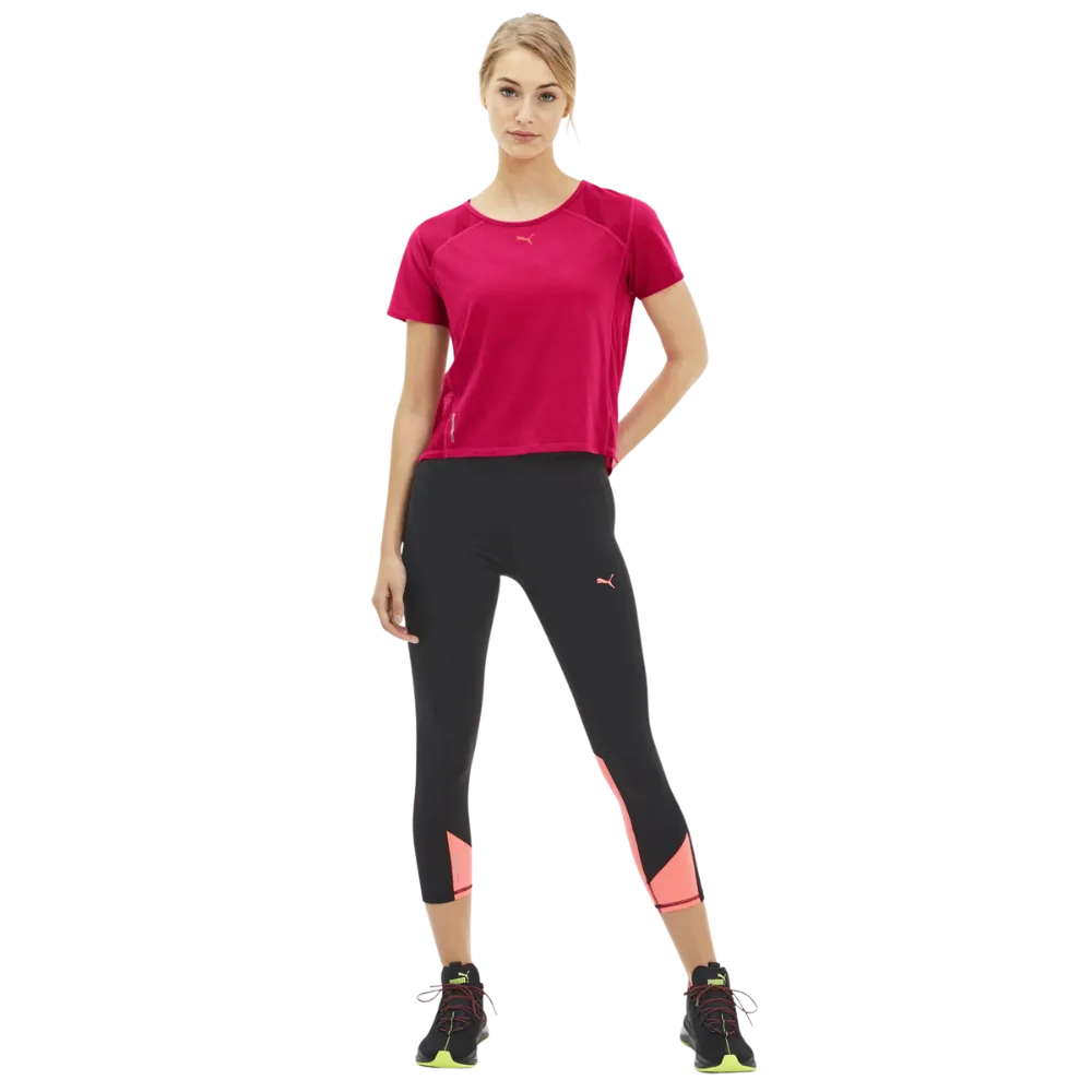 Puma Women  Wo Be Bold Mesh Short Sleeve Tee