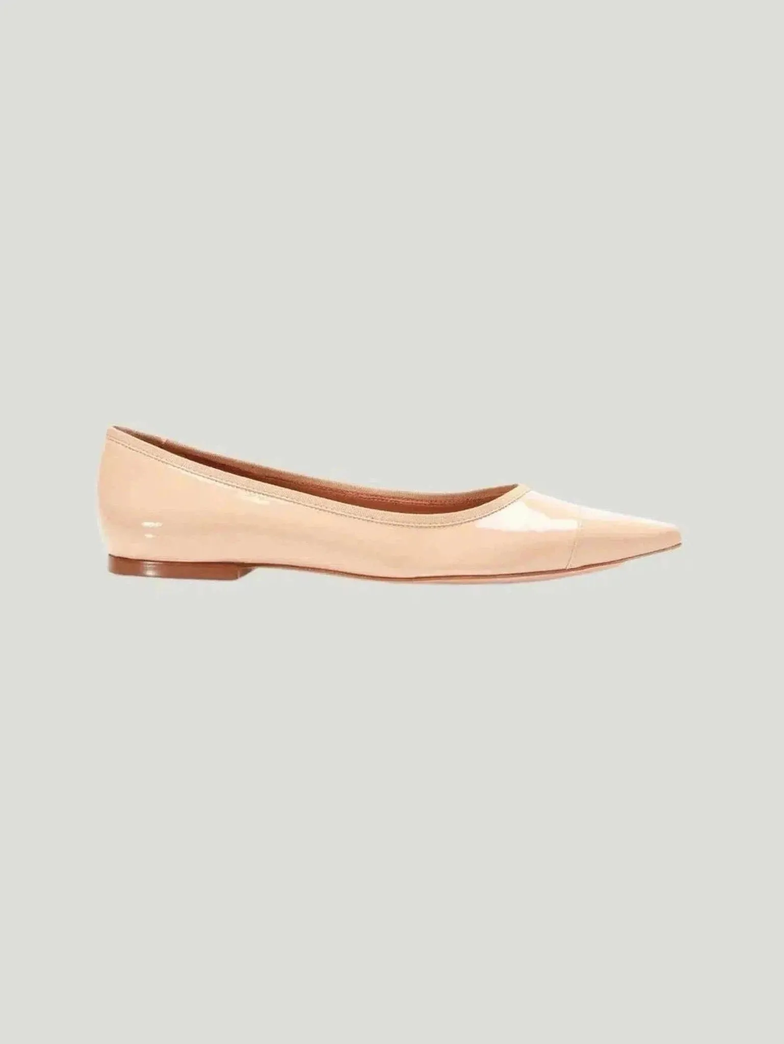 REBECCA ALLEN Nude Skim Ballet Flats