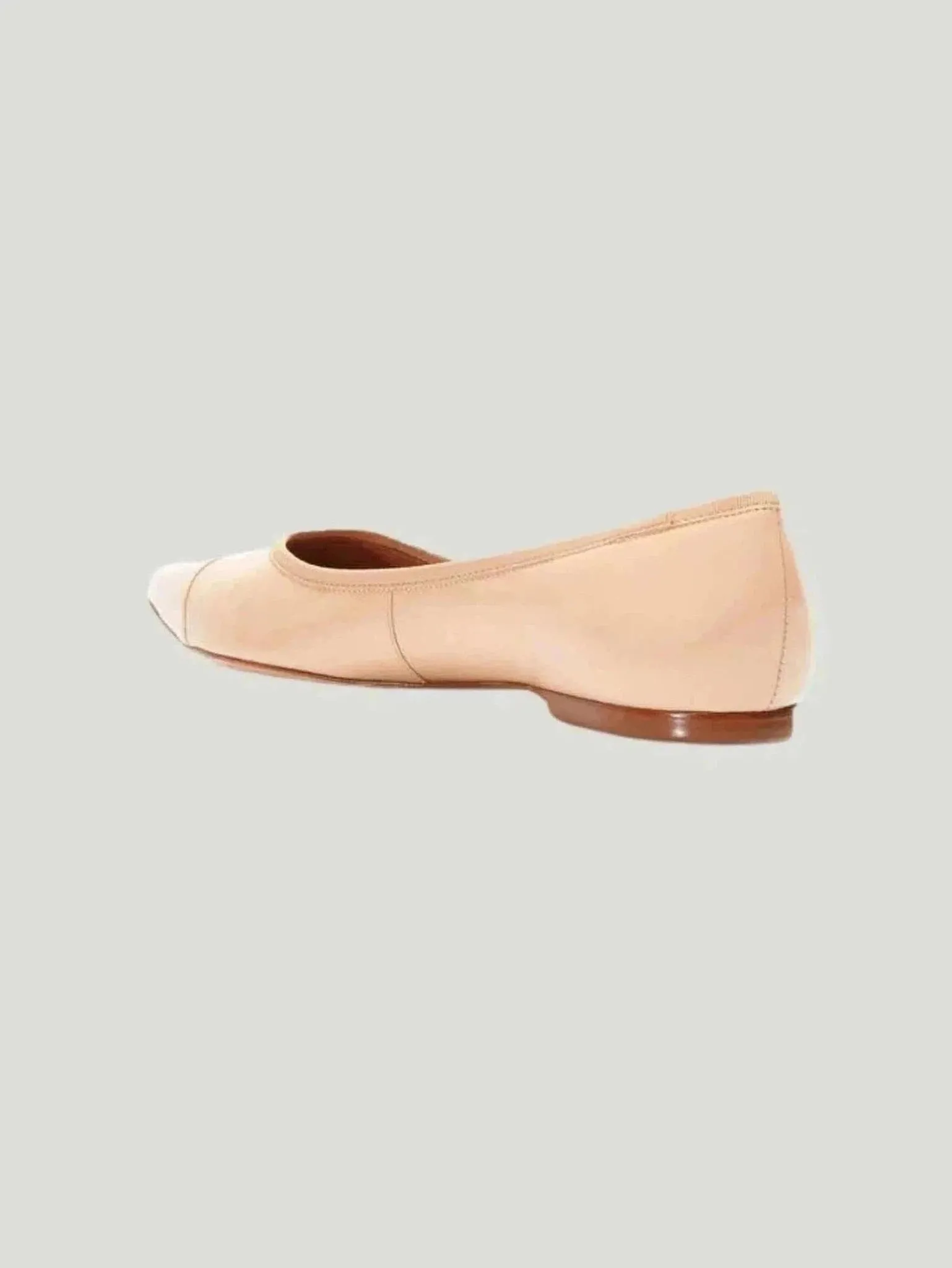 REBECCA ALLEN Nude Skim Ballet Flats