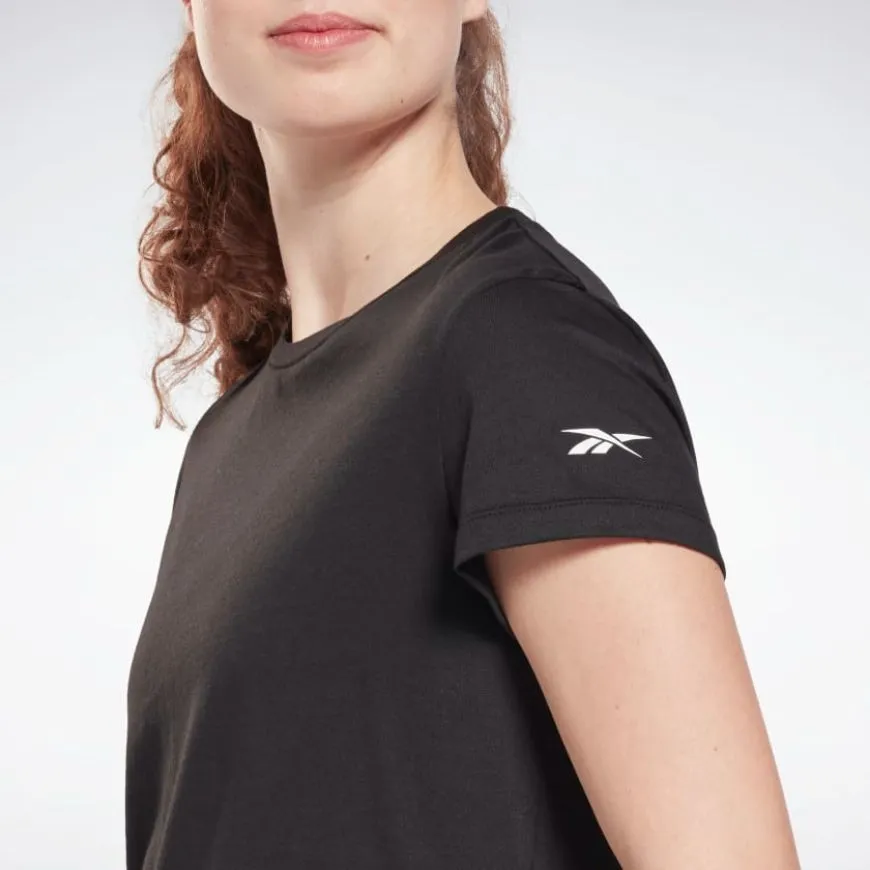 Reebok Cotton Women Training T-Shirt Black