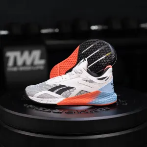 Reebok - Nano X - Women's - WHITE/FLUID BLUE/VIVID ORANGE