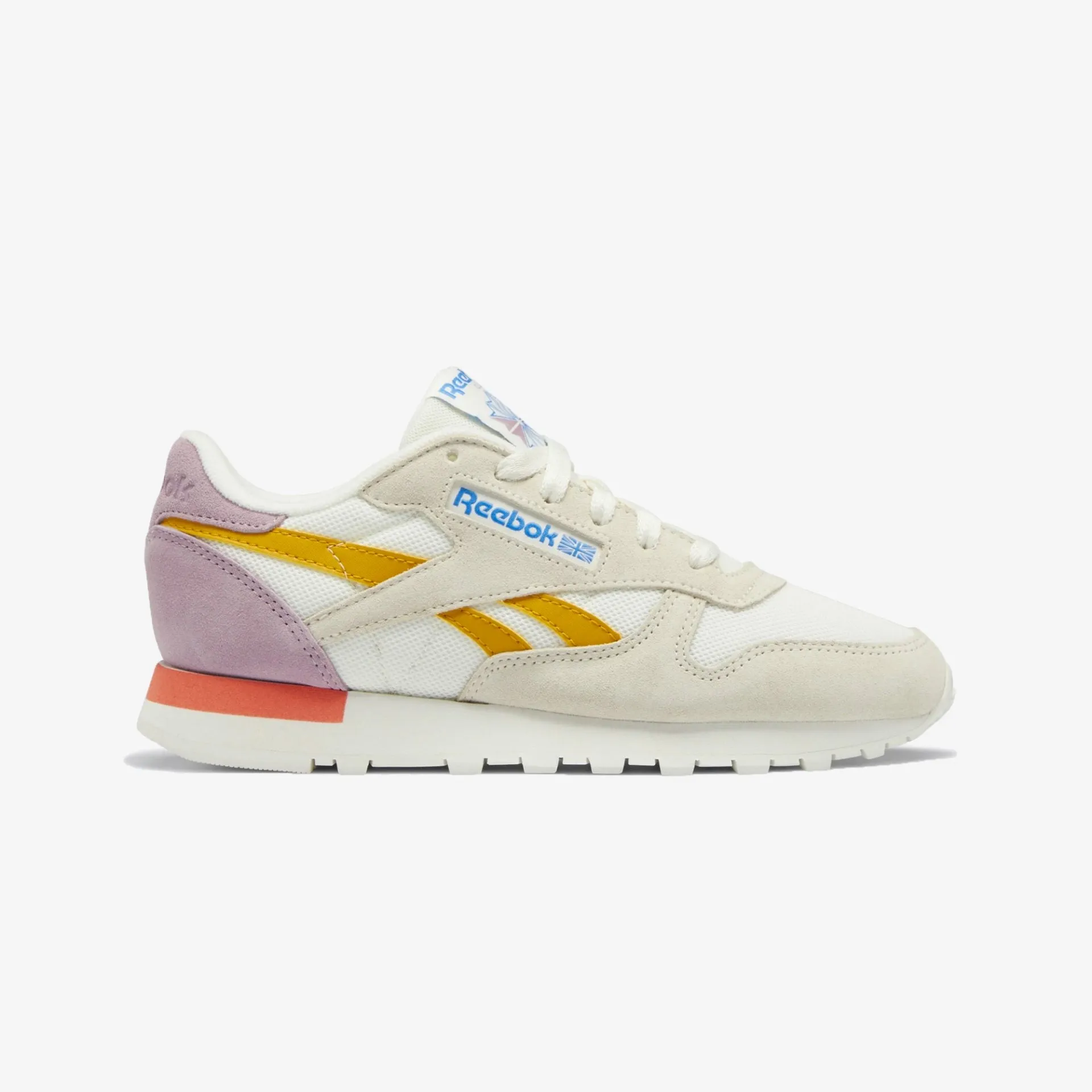 Reebok | WMN'S CLASSIC LEATHER  { BRIGHT OCHRE / INFUSED LILAC