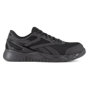 Reebok Womens Nanoflex TR Black Mesh CT EH Athletic Work Shoes