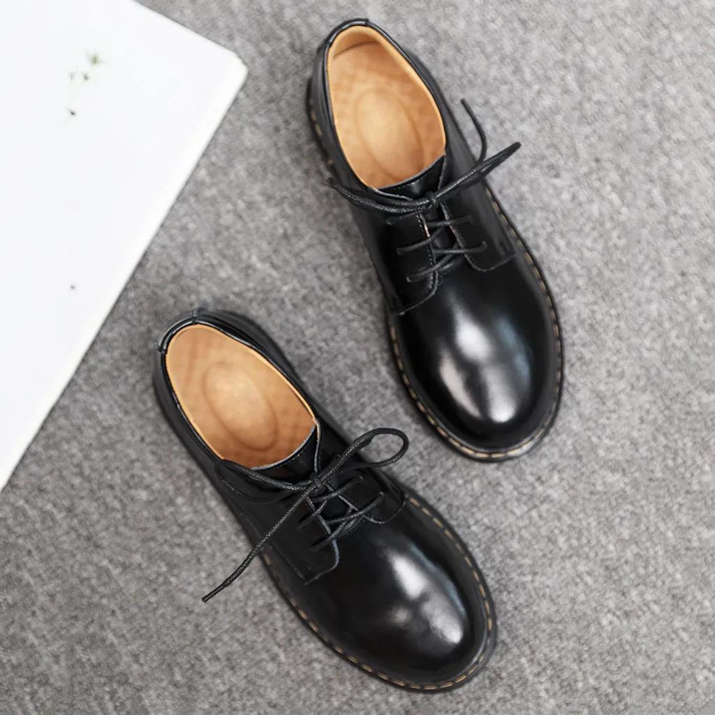 Retro British Style Leather Shoes | Gift Shoes