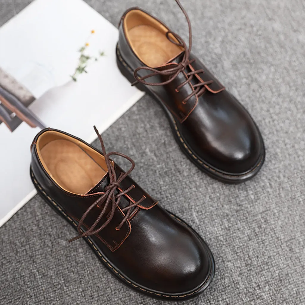 Retro British Style Leather Shoes | Gift Shoes