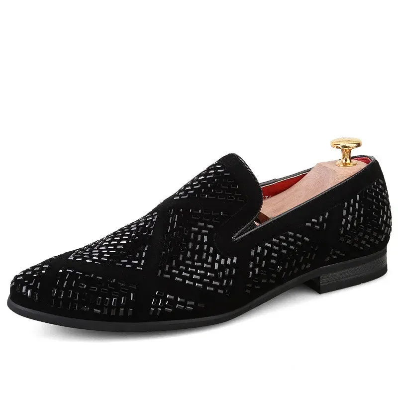 Rhinestone Shining Loafer Shoes