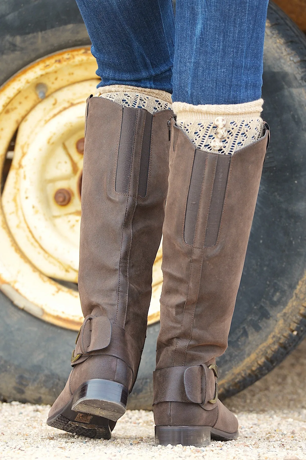 Riding Flirty Boots - Brown