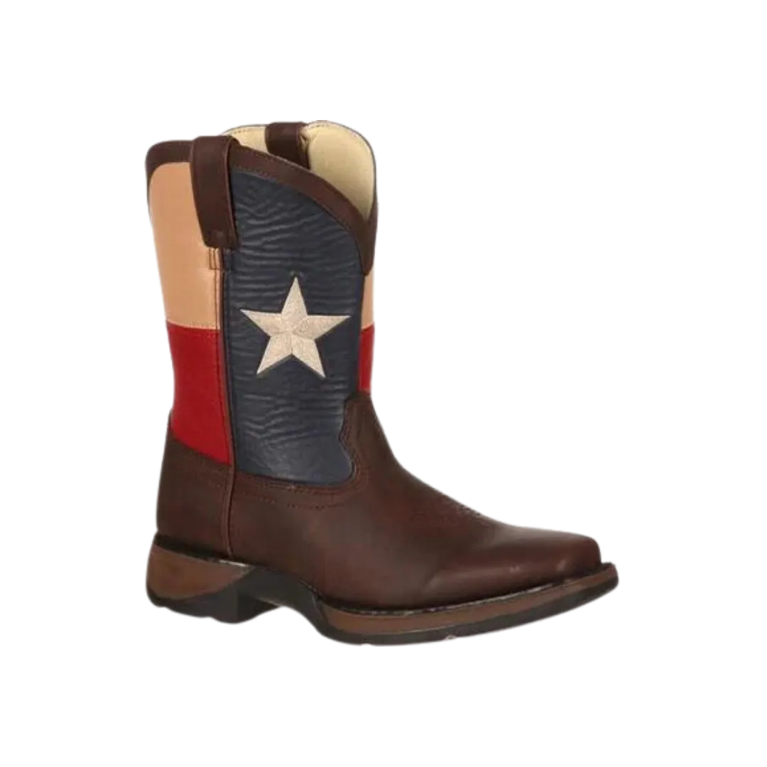 Rocky Lil' Durango Boy's Texas Flag Western Boot