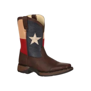 Rocky Lil' Durango Boy's Texas Flag Western Boot