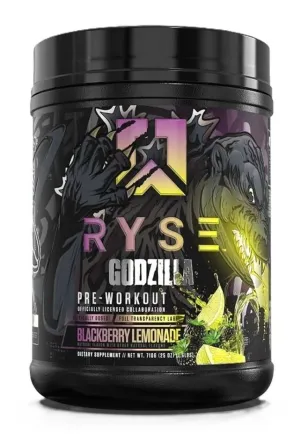 RYSE Godzilla Pre-Workout, Blackberry Lemonade - 710 grams