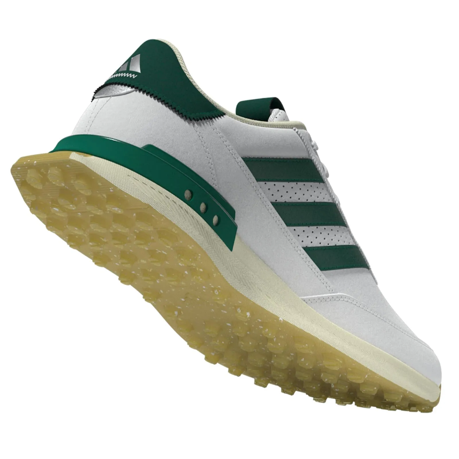 S2G Spikeless Leather 24 Golf Shoes White/Green/Gum - SS24