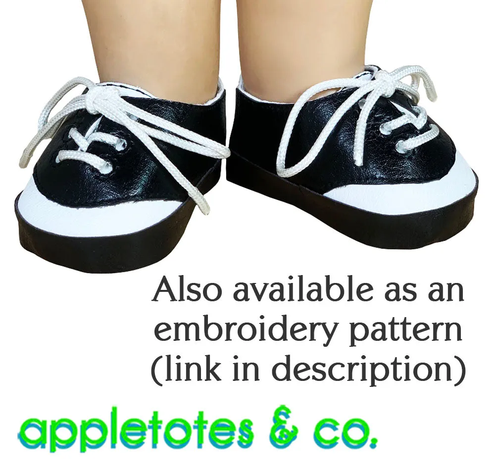 Saddle Shoes Sewing Pattern for 18 Inch Dolls - SVG Files Included