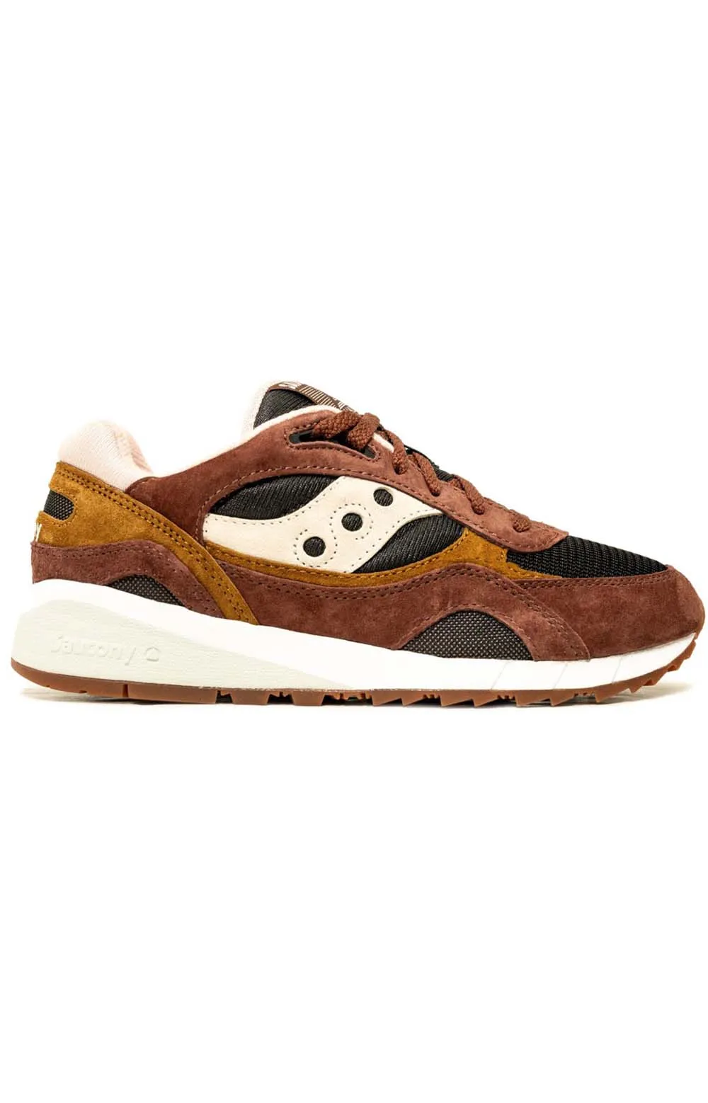 Saucony Shadow 6000 Retro Running Shoes - Brown/Black