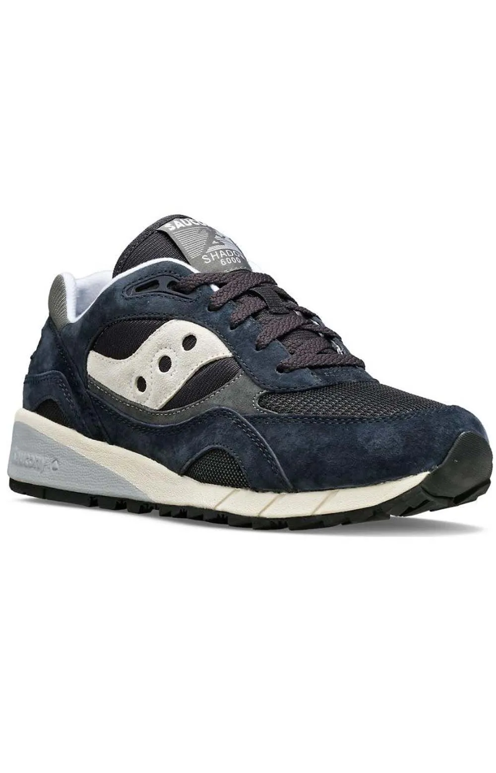 Saucony Shadow 6000 Retro Running Shoes - Navy and Grey