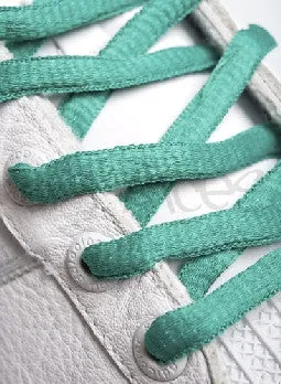 Sea Green Oval Shoelaces - 8mm wide