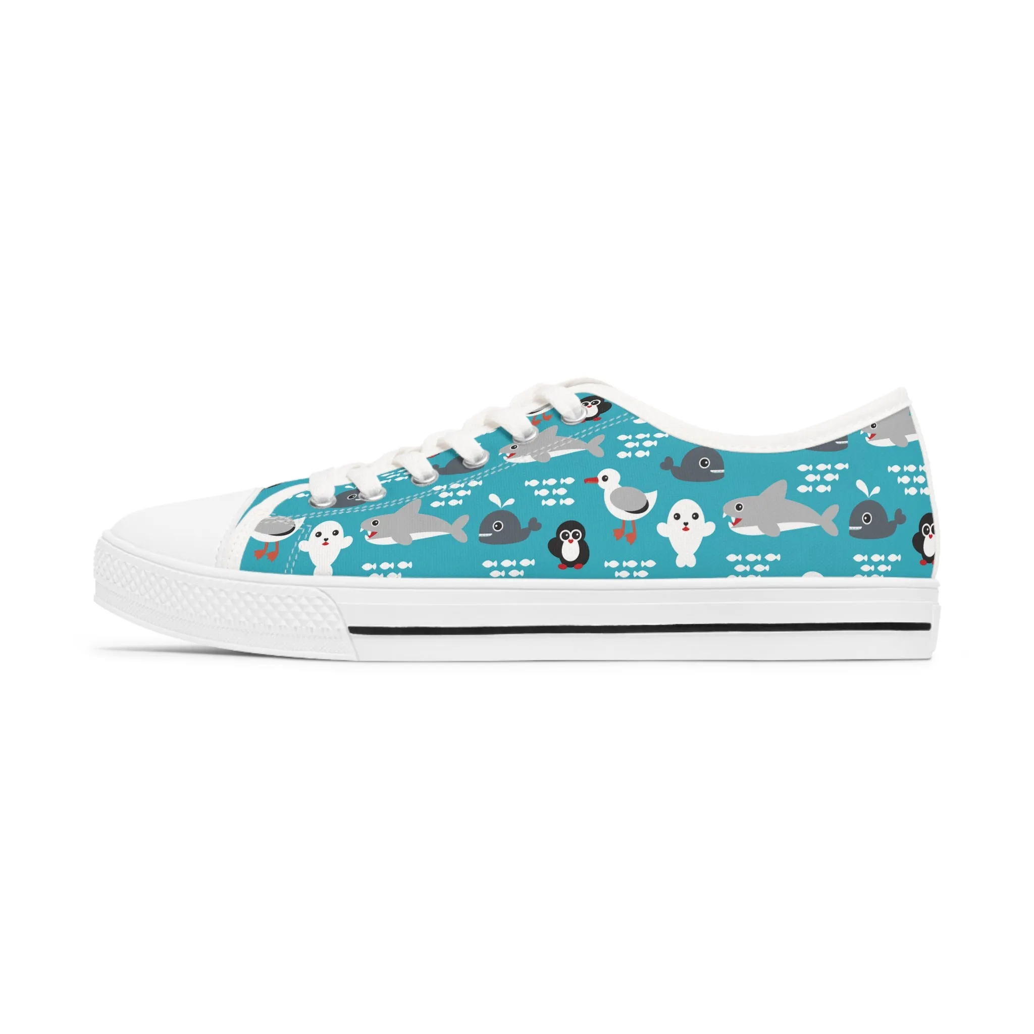 Sea Life Ocean Women's Low Top Sneakers