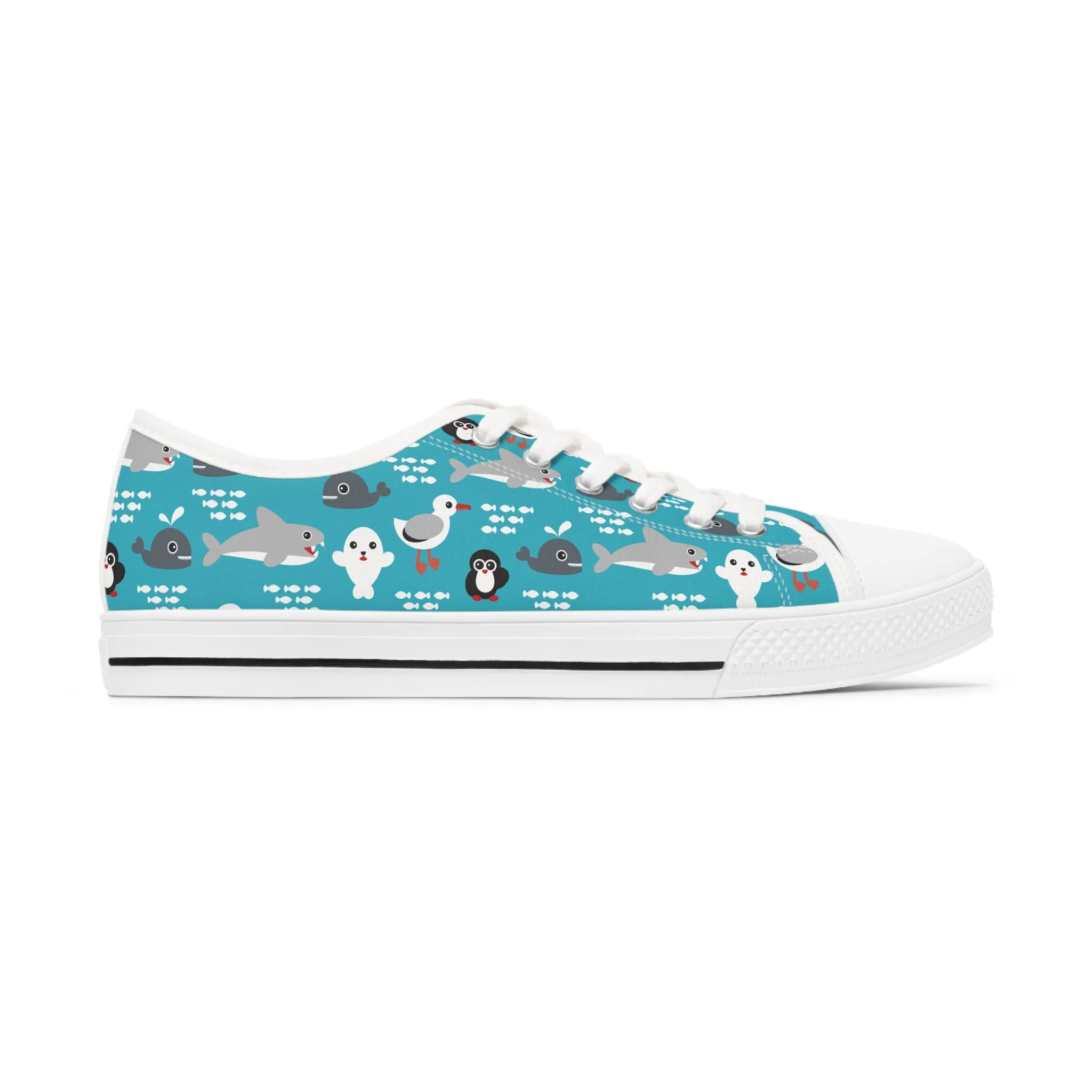 Sea Life Ocean Women's Low Top Sneakers