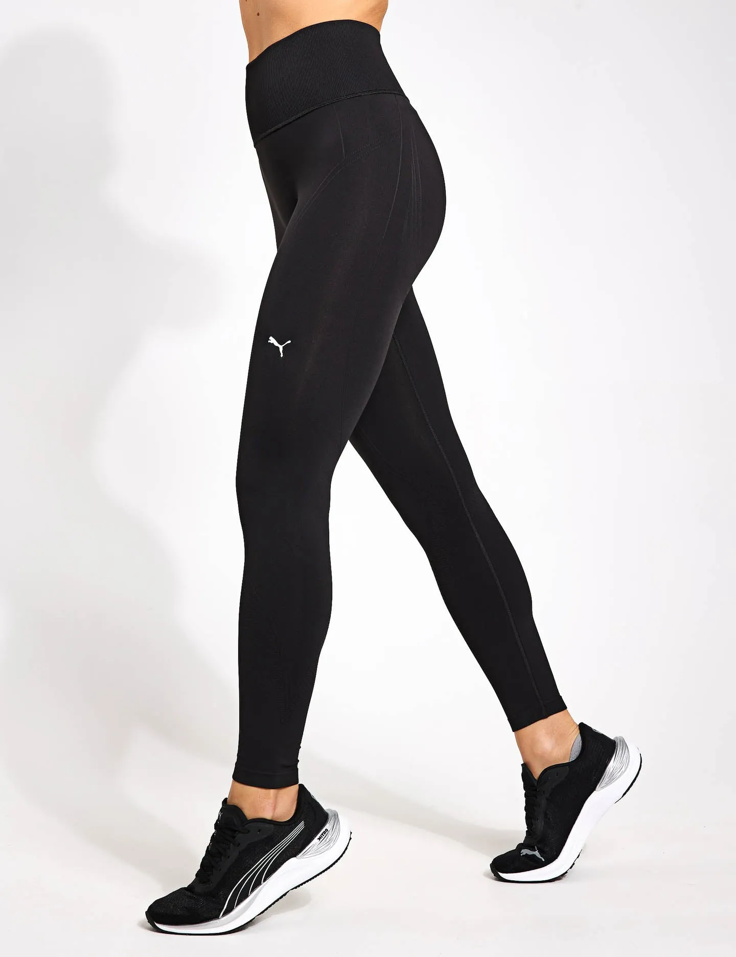 SHAPELUXE Seamless Tights - Black/Vapor Cat