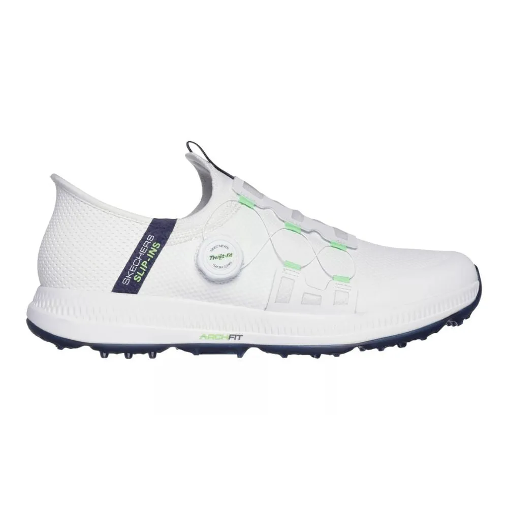 Skechers Go Golf Elite 5 Slip In Spikeless Golf Shoes 214066 White Navy