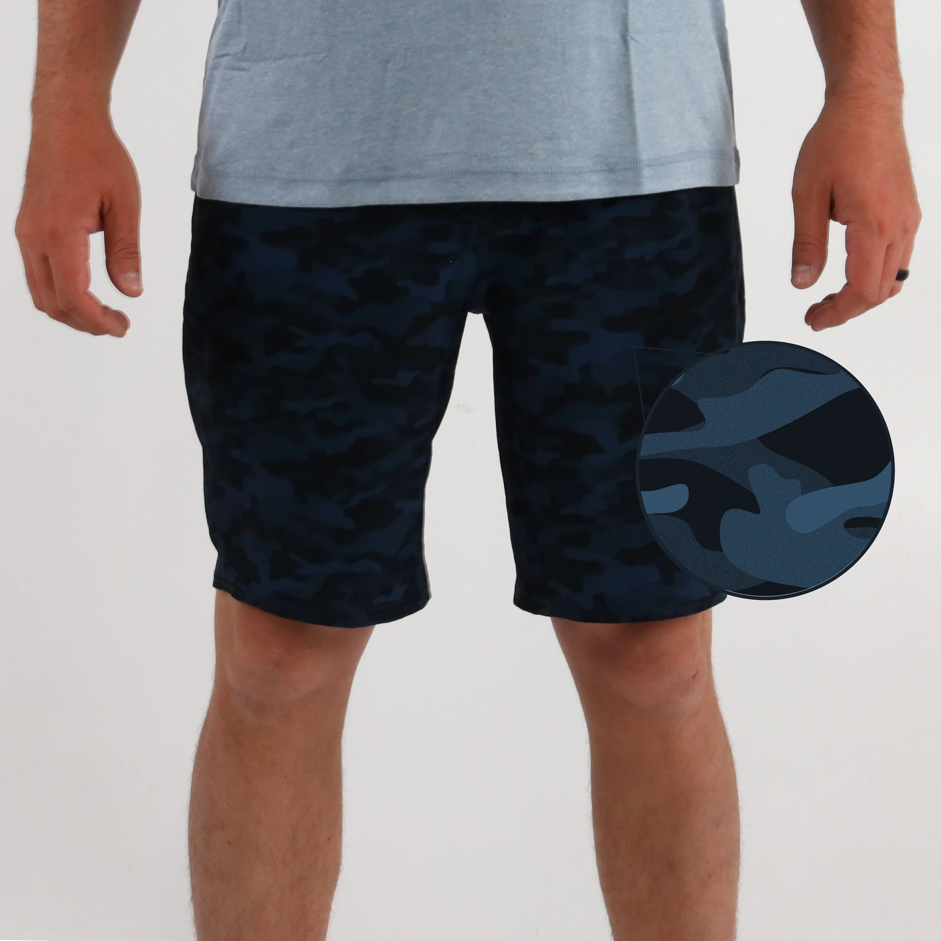 Solution Short - Dark Blue Sea Camo