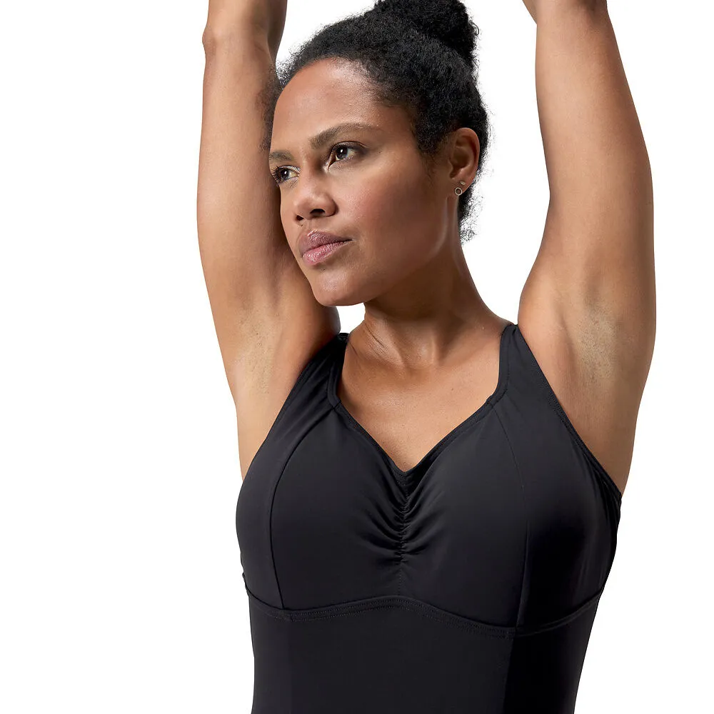 Speedo Womens Shaping Aquanite 1 Piece-Black