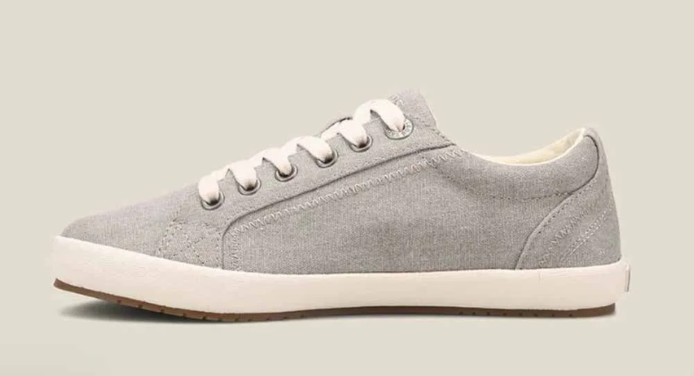 Star in Grey Washed Canvas by Taos Footwear