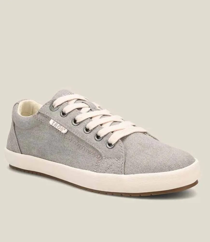 Star in Grey Washed Canvas by Taos Footwear