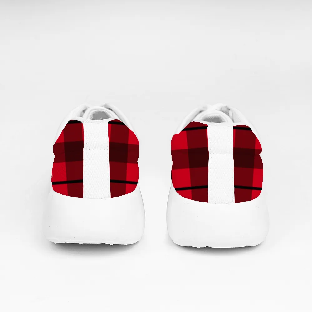 STILE CAPO QUEENS RED/BLK PLAID Ultra-light Breathable Slip-on Sneakers