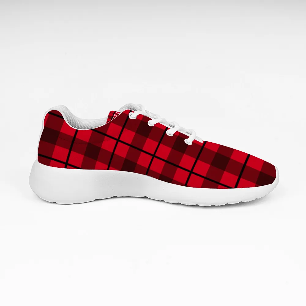 STILE CAPO QUEENS RED/BLK PLAID Ultra-light Breathable Slip-on Sneakers