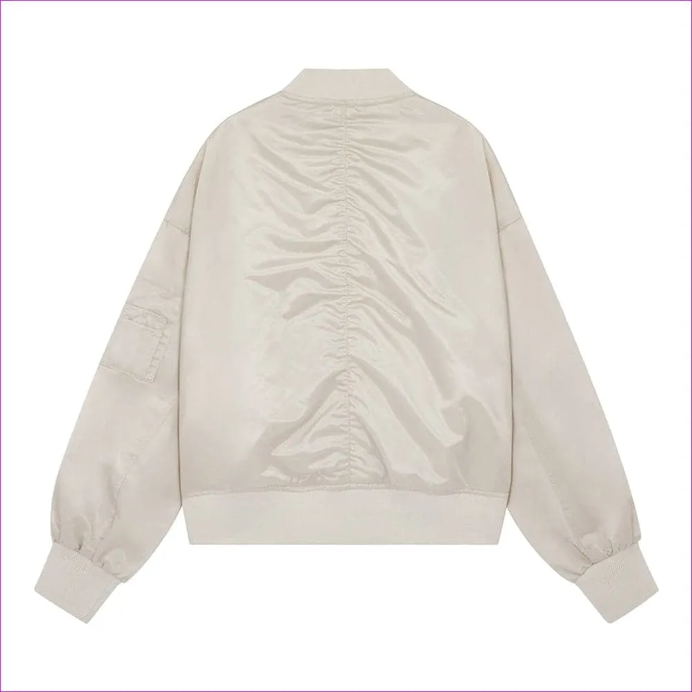 Sweet Clothing Satin Baseball Jacket