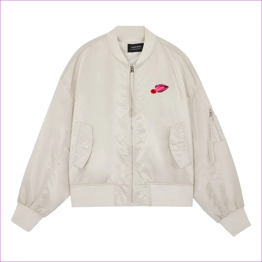 Sweet Clothing Satin Baseball Jacket