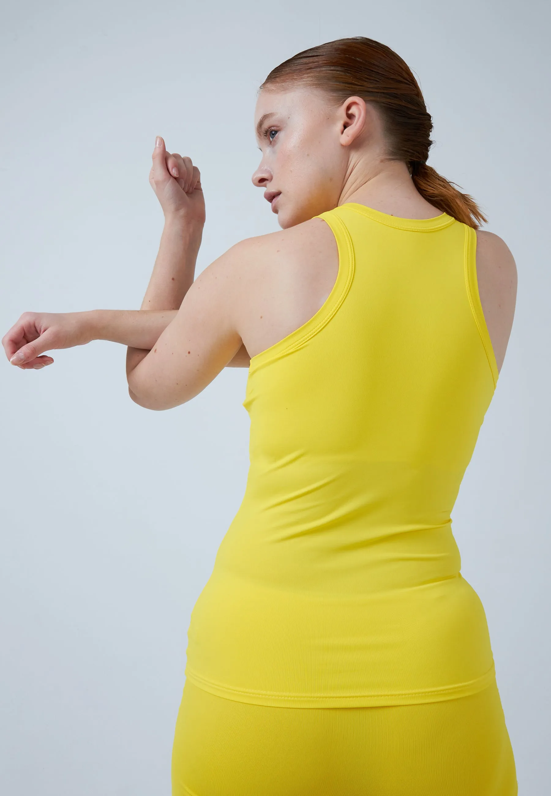 Tennis Tanktop High-Neck, yellow