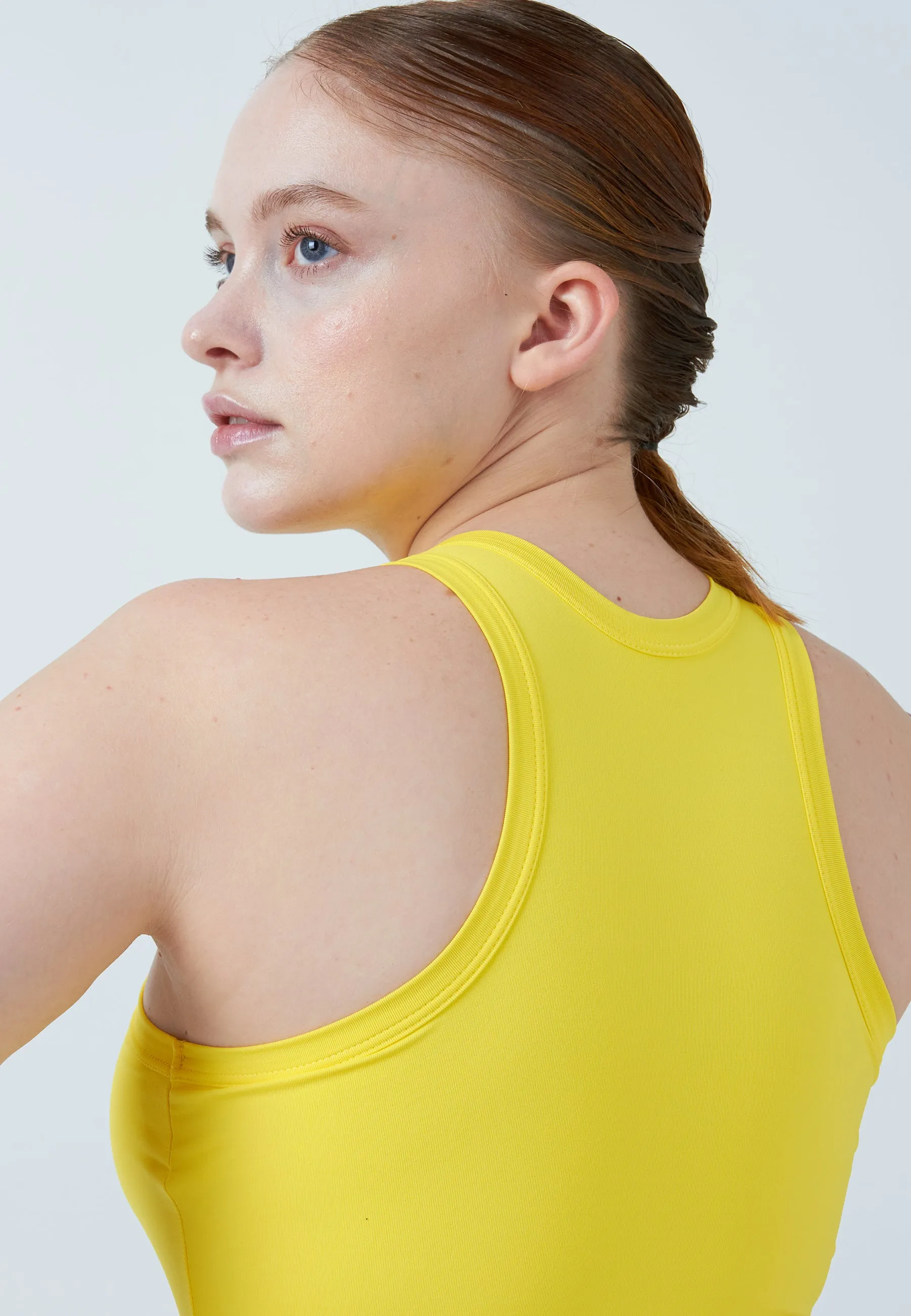 Tennis Tanktop High-Neck, yellow