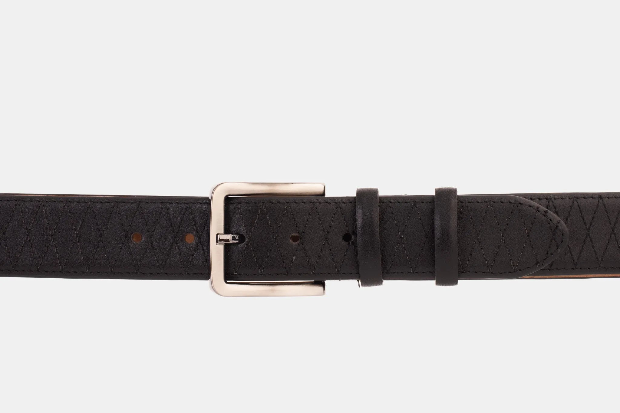 The Adler Black Leather Belt