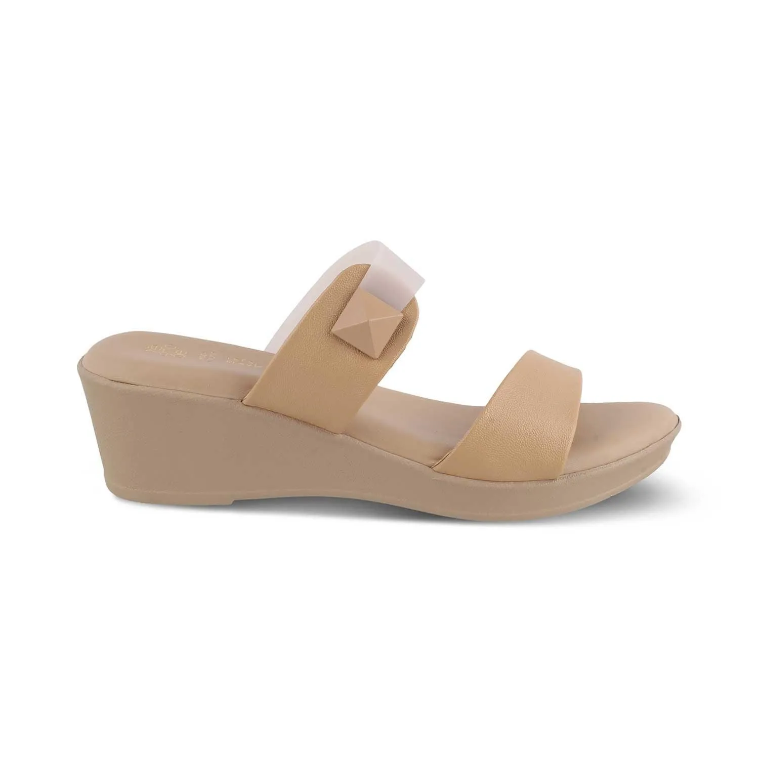 The Vios Camel Women's Dress Wedge Sandals Tresmode