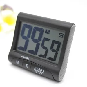 Timer Large Display Kitchen -Digital  Magnetic Back Loud Alarm Timer